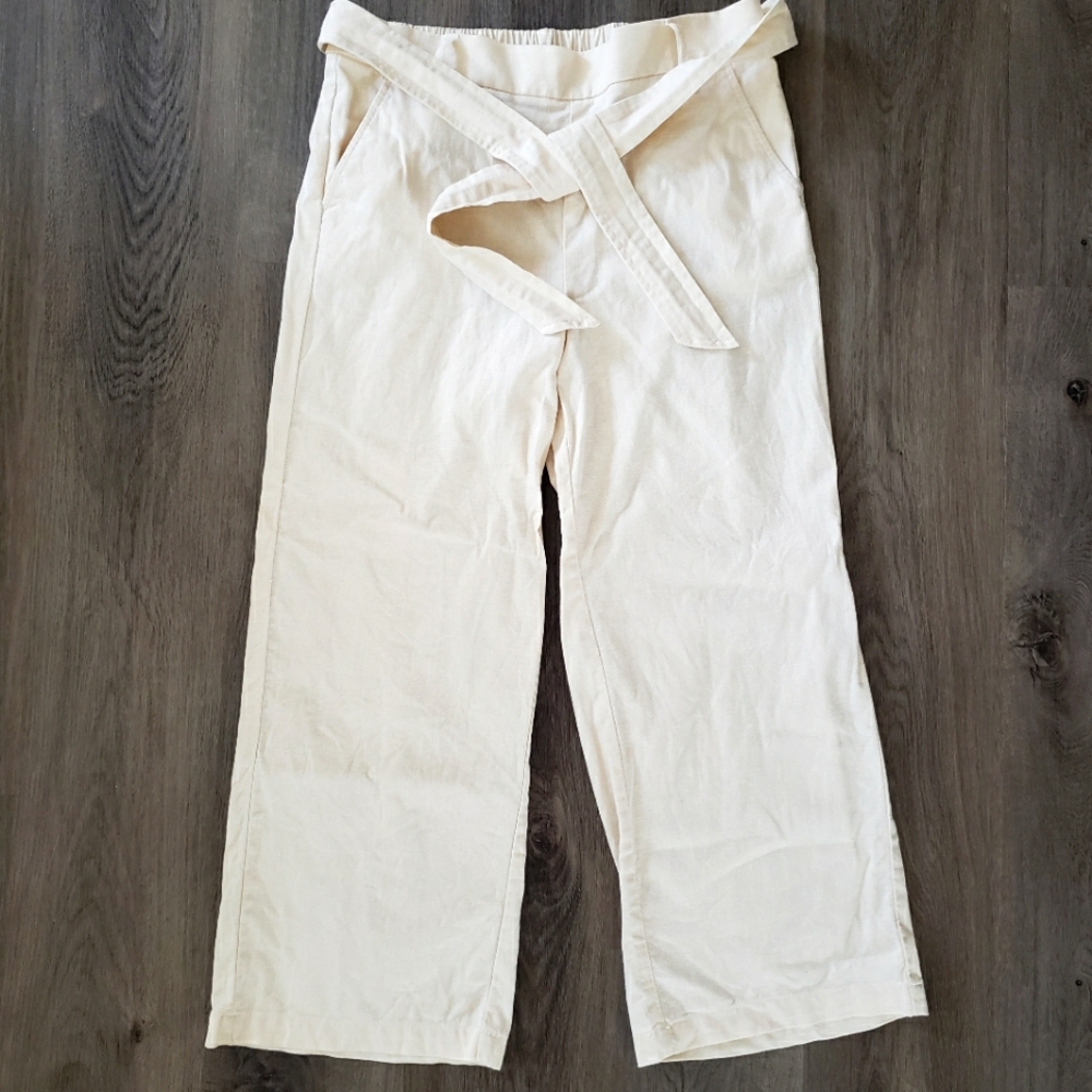 J. Crew Ankle Linen Pants